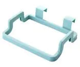Kitchen Door Trash Bag Holder and Cloth Hanger Rack