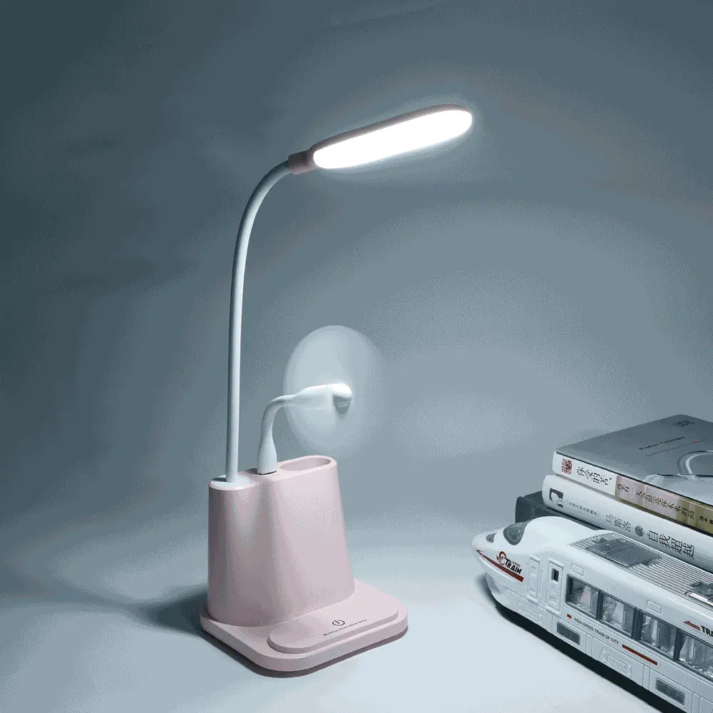 Creative LED Desk Lamp with Phone Charging & Holder
