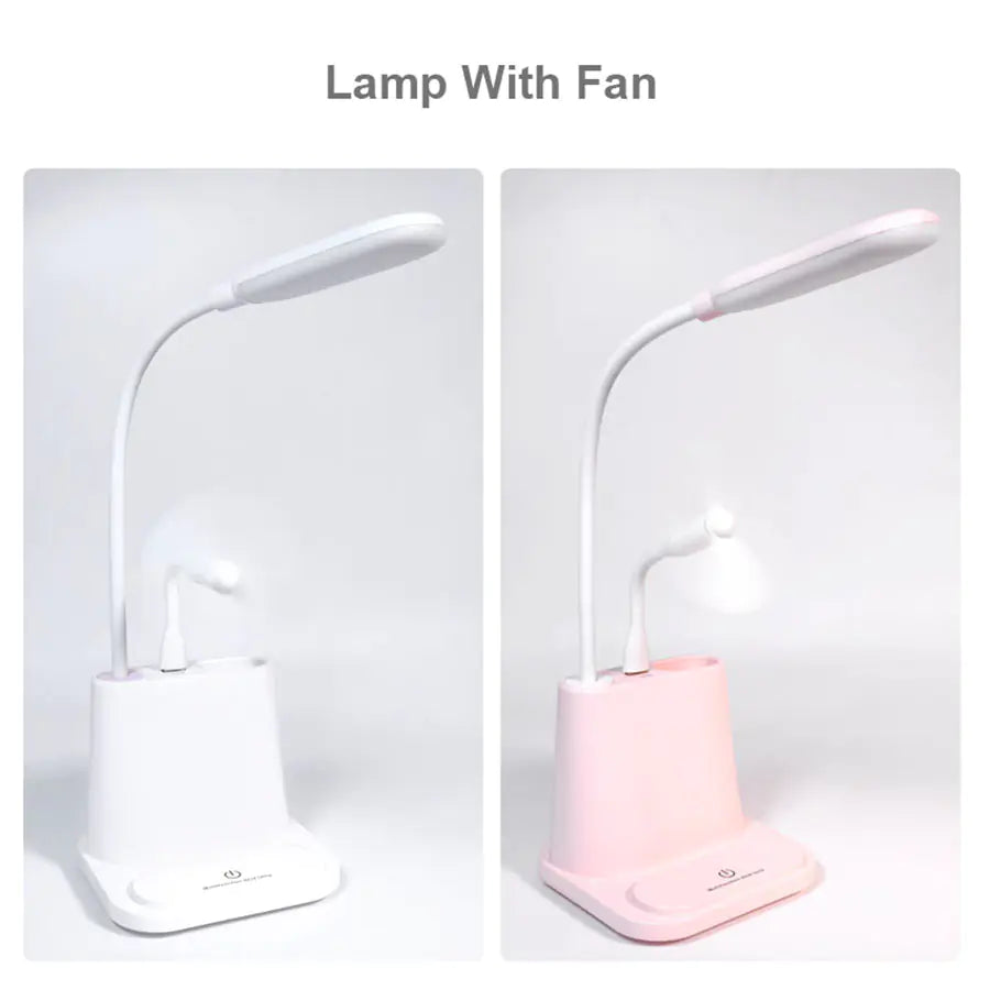 Creative LED Desk Lamp with Phone Charging & Holder
